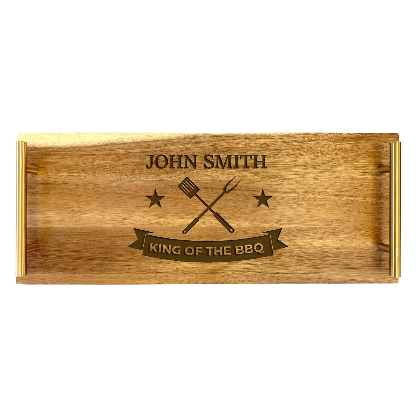 Engraved Kitchenware - Engraved Design: King of the BBQ - Serving Board