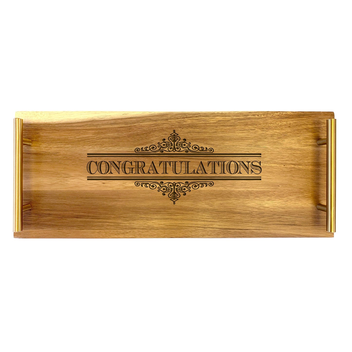 Engraved Serving Tray - Congratulations