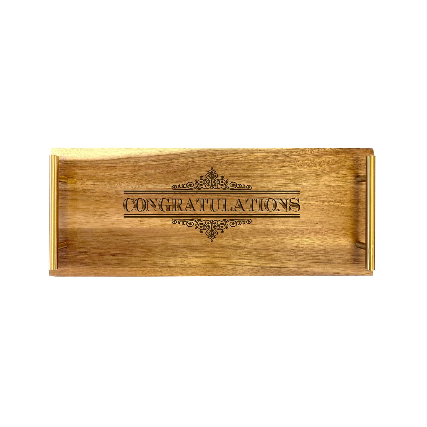 Engraved Serving Tray - Small - Congratulations