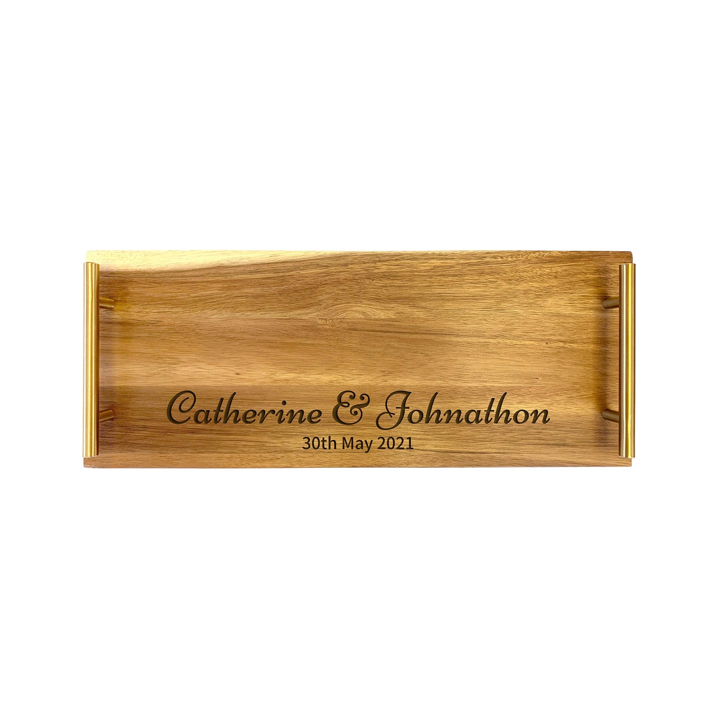Engraved Serving Board - with Design Couple Small