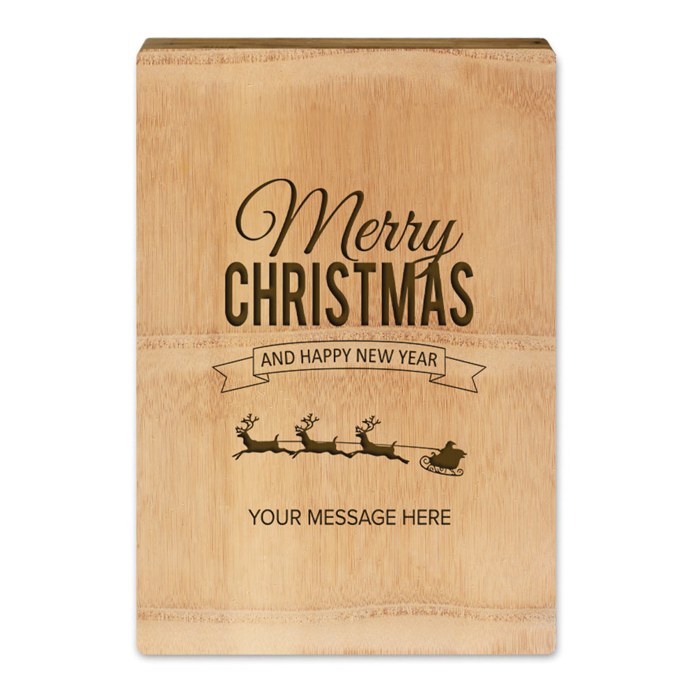 Merry christmas design - Engraved on Cutting board