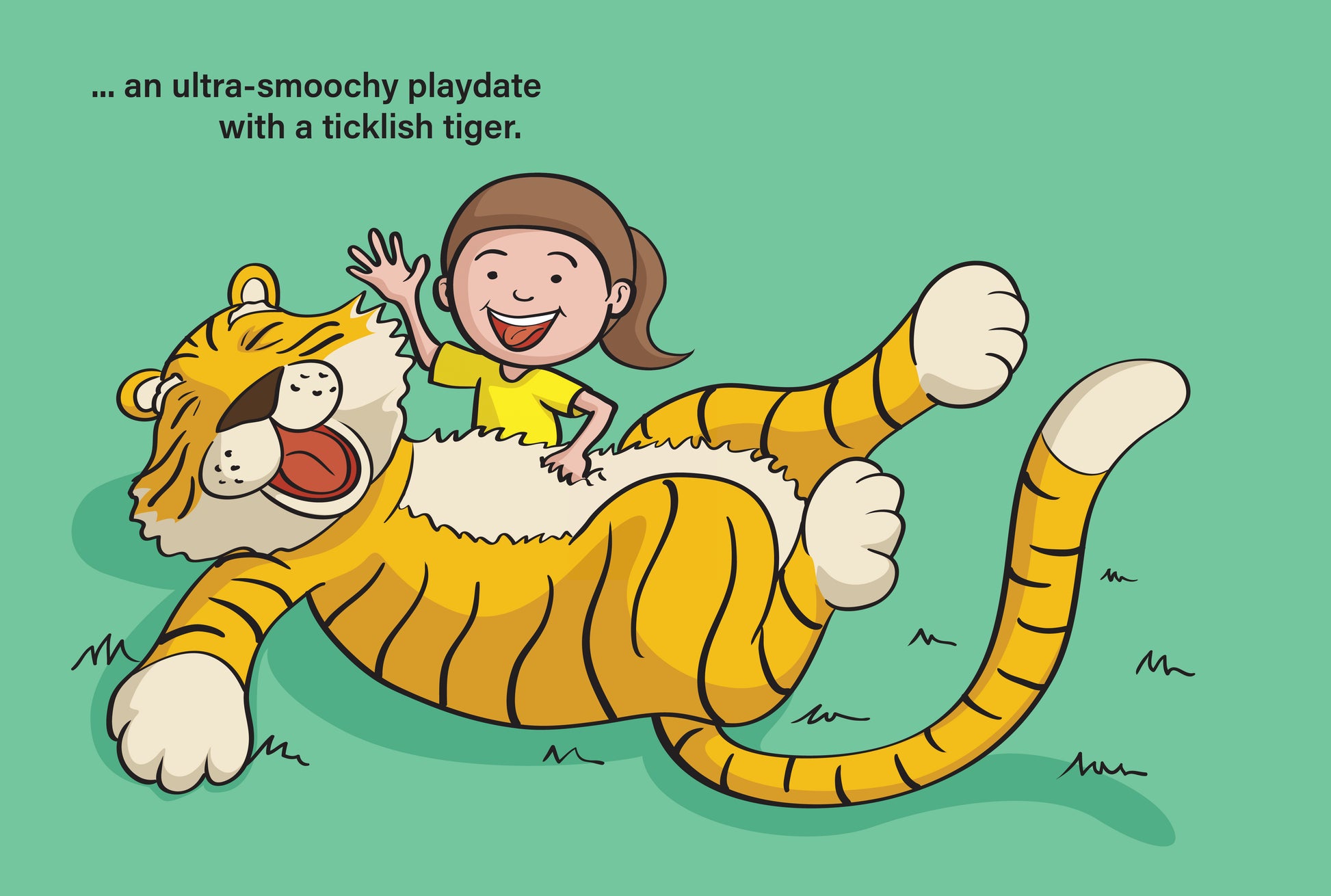 Storybook to make your kid the hero of the story.  Children's book story: Happy Birthday - Tiger