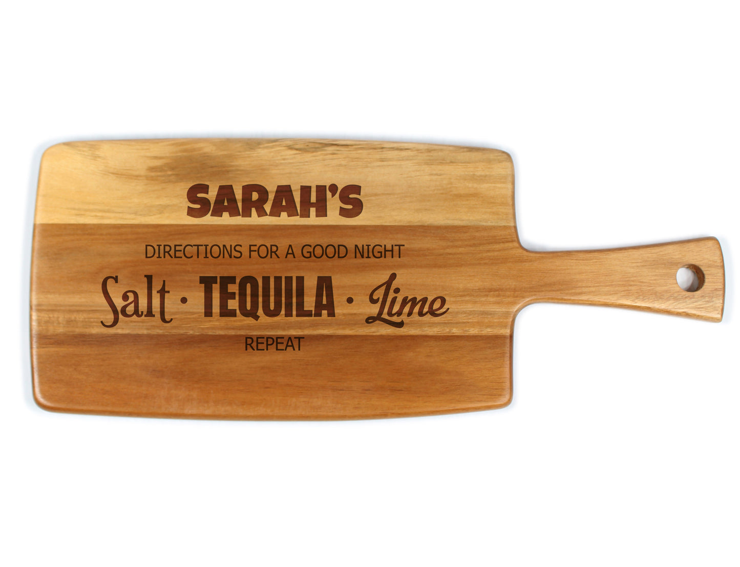 Engraved Cheese Board - with Design Tequila
