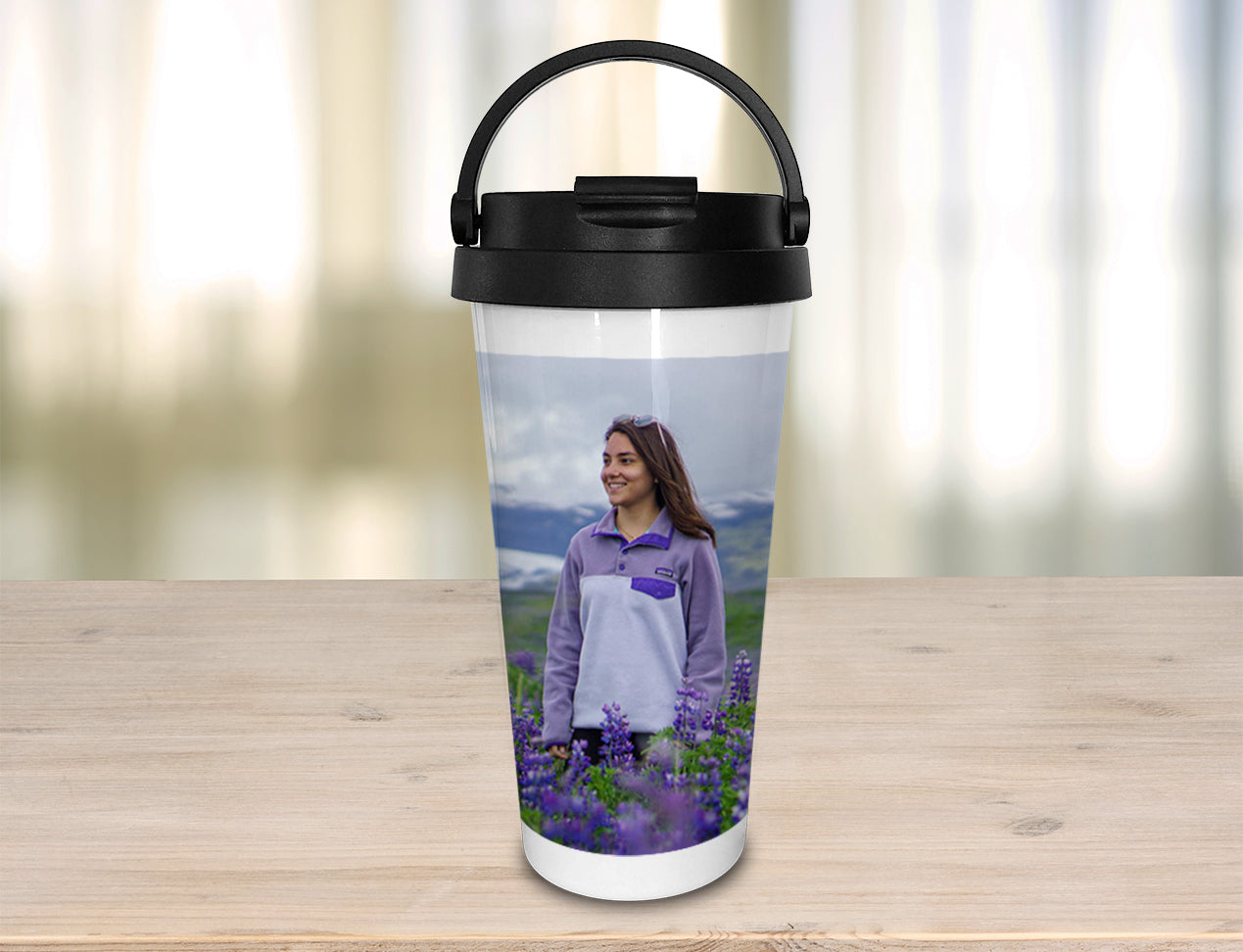 Custom Travel Mug Personalised Coffee Tumbler 15oz