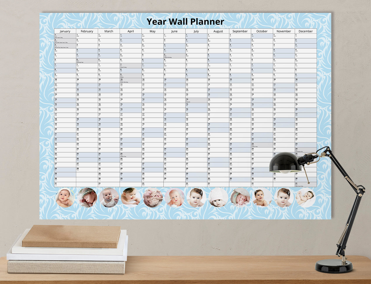 Family Wall Planner Wall Year Calendar