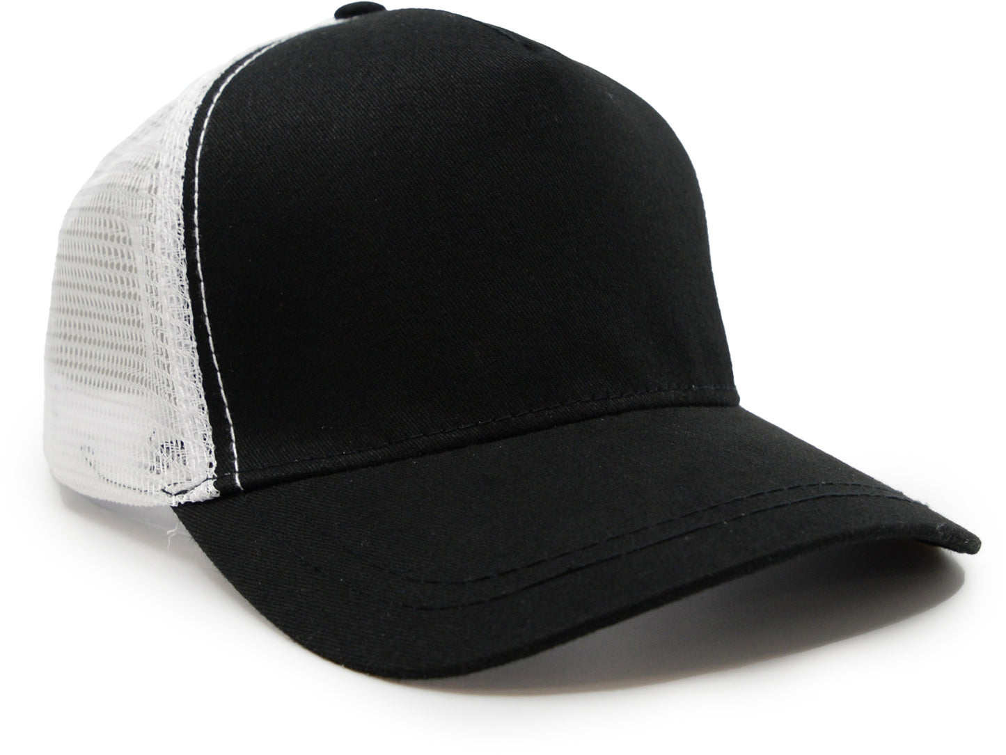 Black Customisable Trucker Cap front view