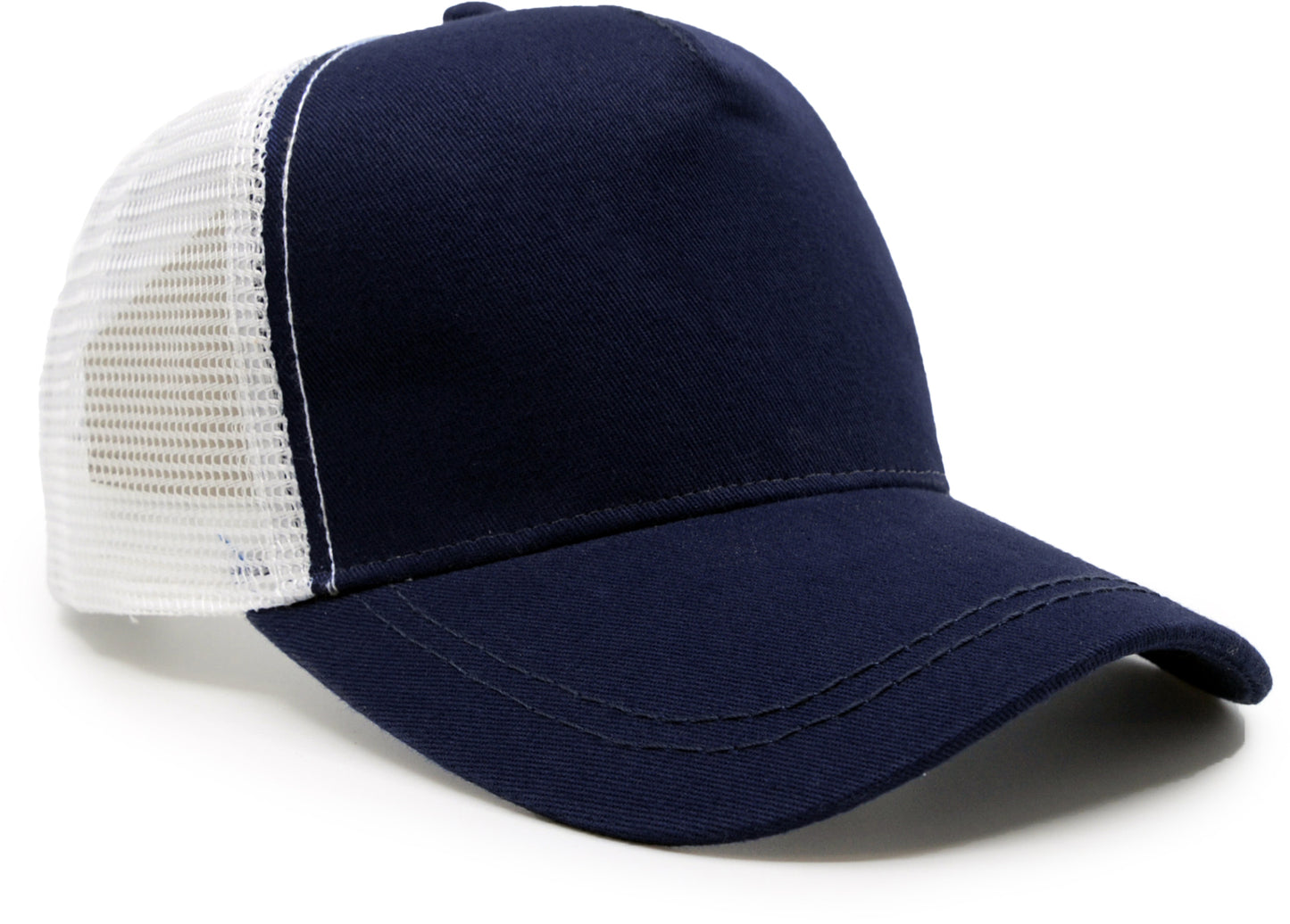 Blue Customisable Trucker Cap front view