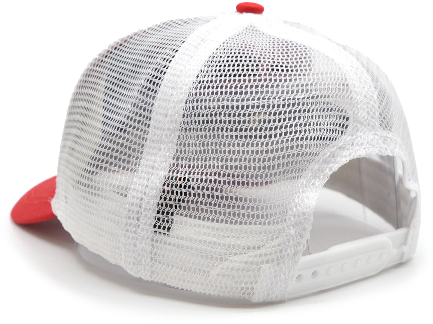 White-Red Custom Baseball Cap