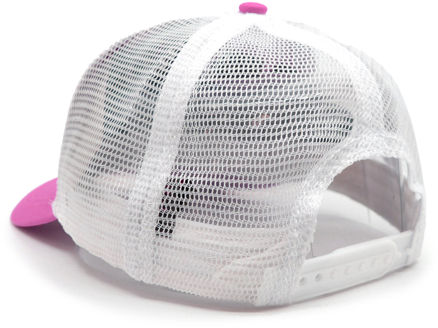 Pink Customisable Trucker Cap back view