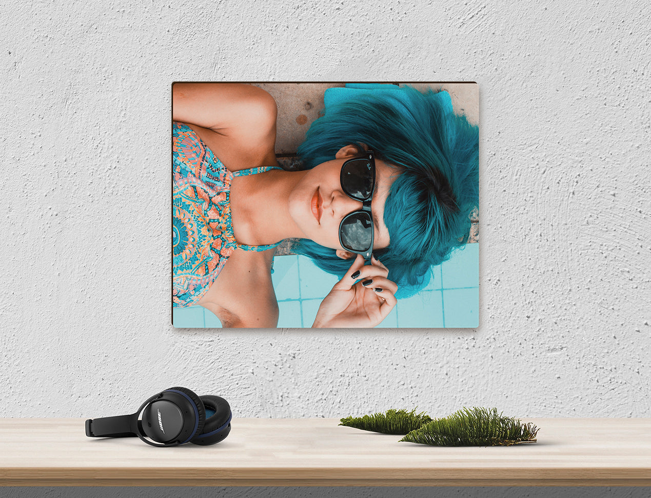 Wood Panel Print hanging on wall