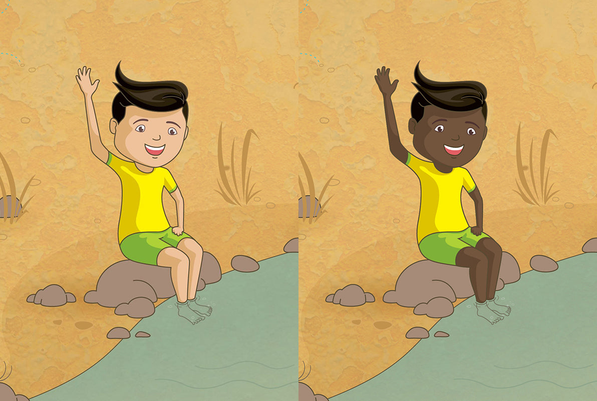 Storybook to make your kid the hero of the story. Children's book story: Australia - Boy