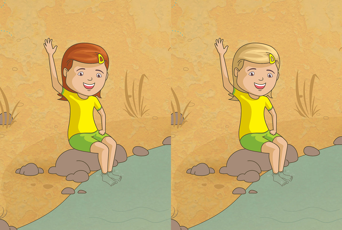 Storybook to make your kid the hero of the story. Children's book story: Australia - Girl