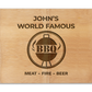 Personalised Chopping Board Premium for BBQ lovers