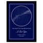 Custom Star Map - Classic - Blue 