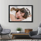 Framed Canvas Print with Black Frame