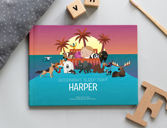 Kids Story Book with Good Night - Sleep tight theme