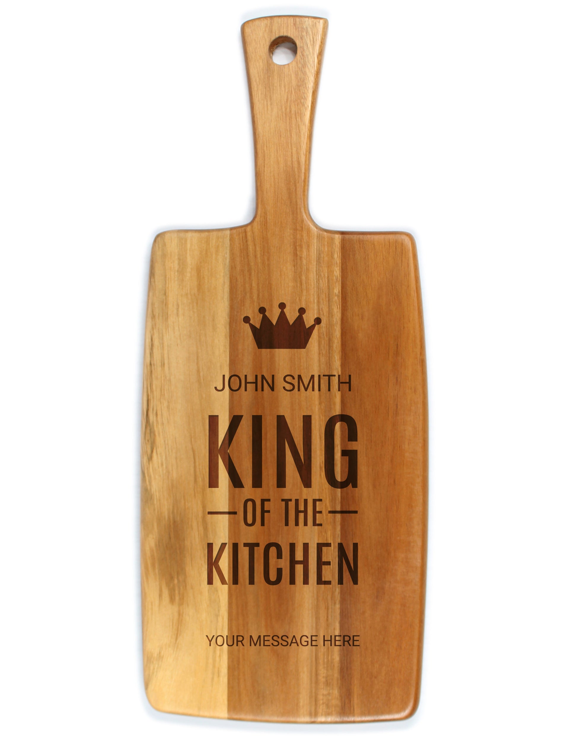 Engraved Kitchenware - Engraved Design: King of the Kitchen - Cheese Board