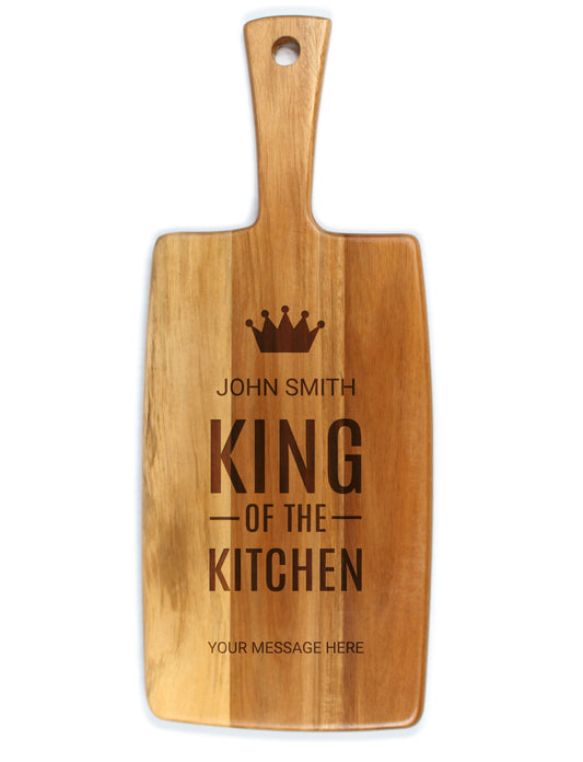 Engraved Kitchenware - Engraved Design: King of the Kitchen - Cheese Board
