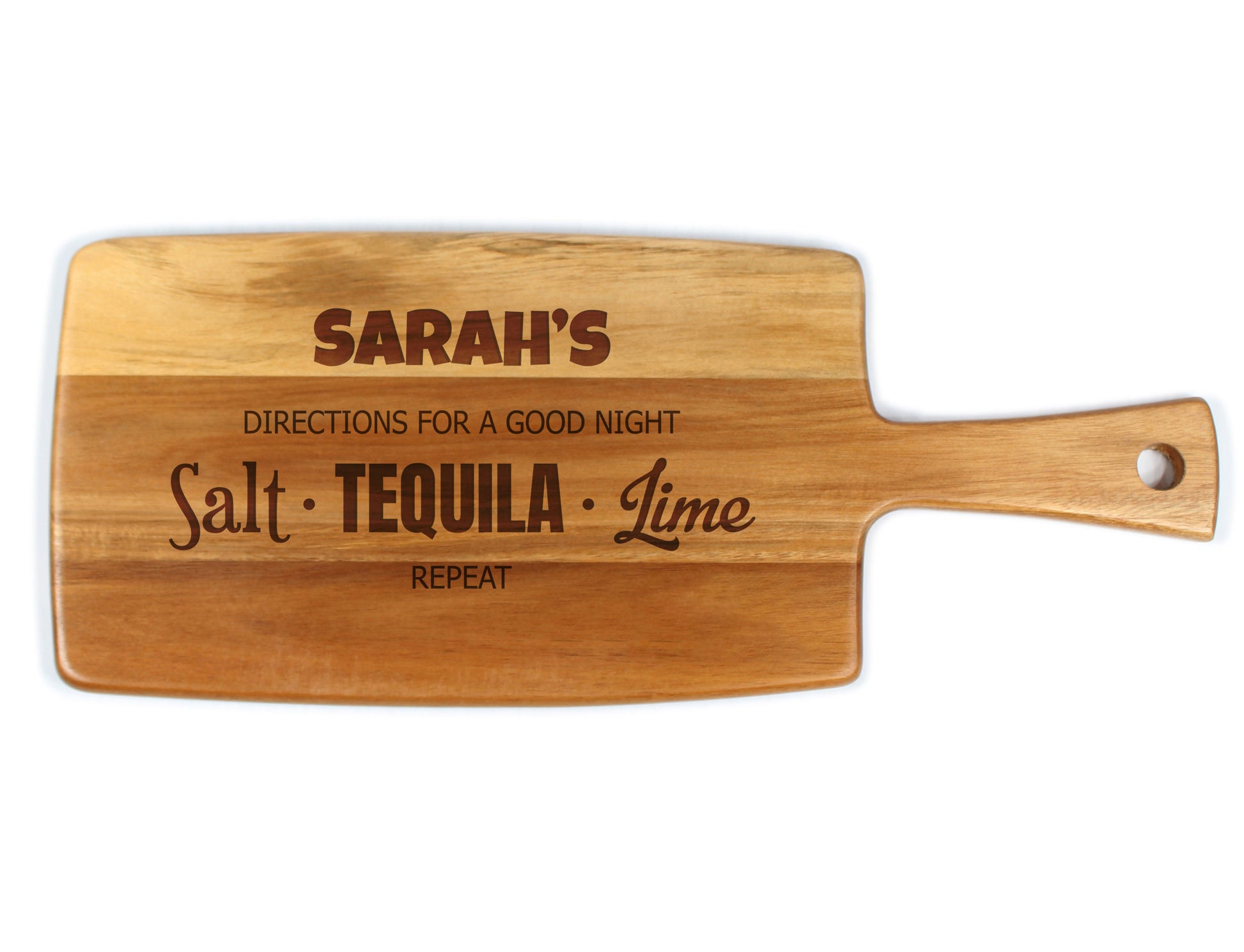 Personalised Cheese Board - Tequila Recipe - Custom engraved