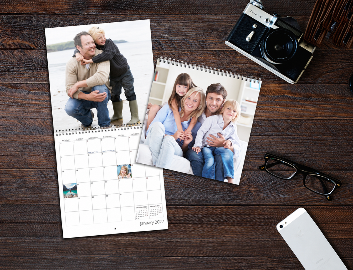 A square-format Premium Wall-Calendar