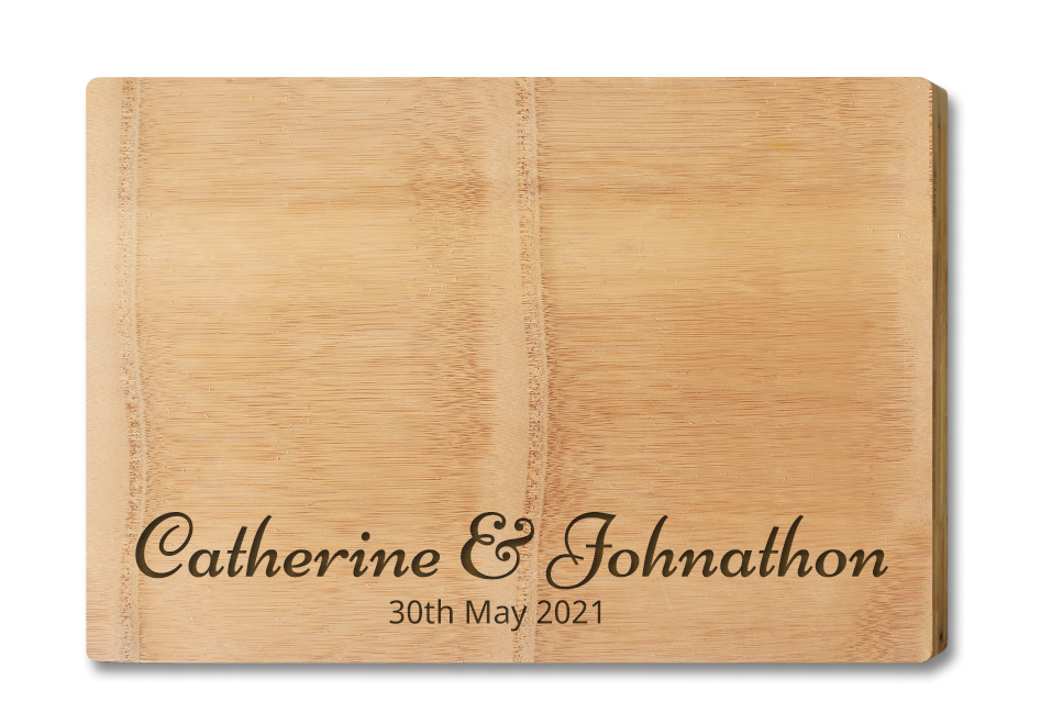 Engraved Cheese Board - with Design Premium