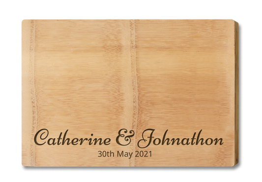Engraved Cheese Board - with Design Premium