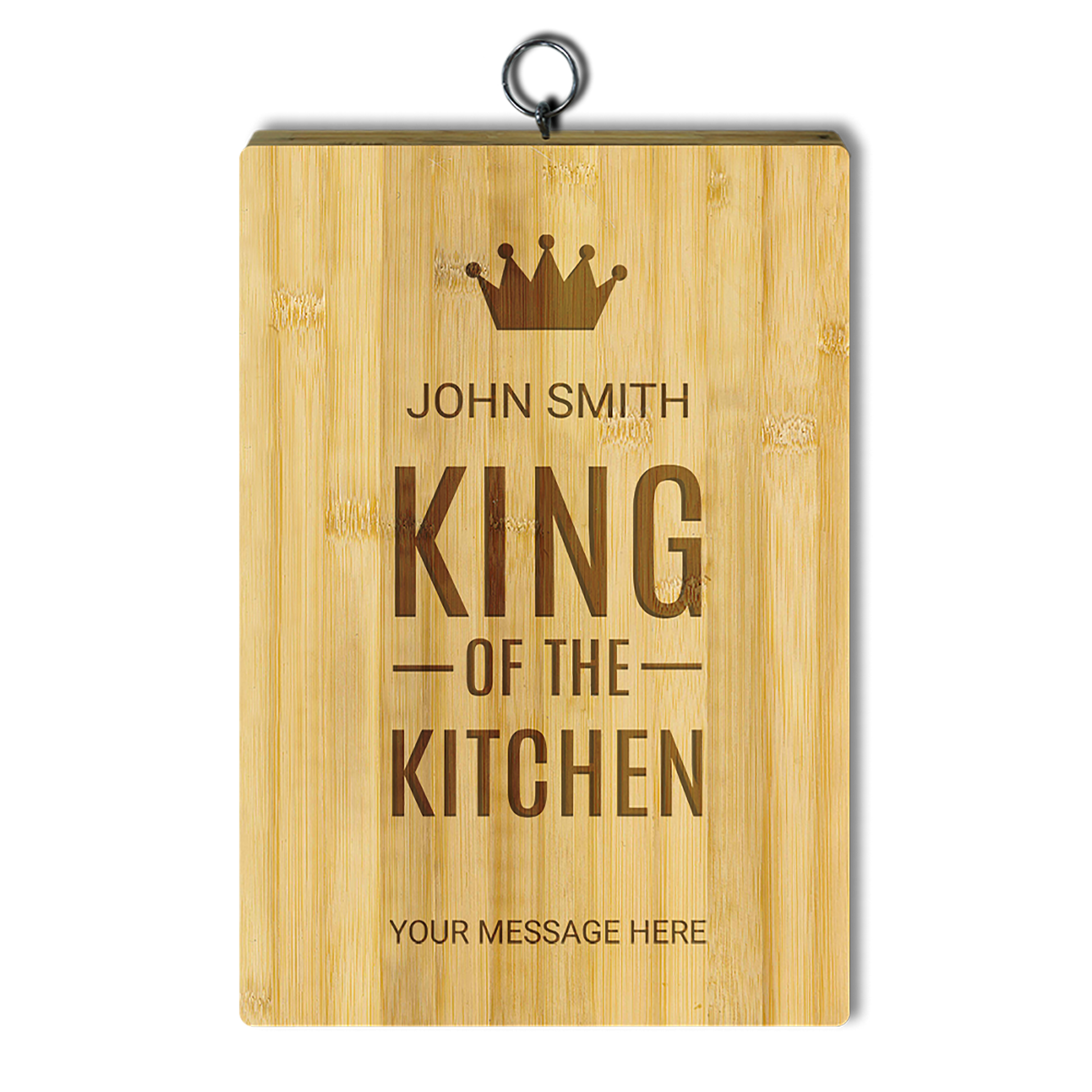 Engraved Kitchenware - Engraved Design: King of the Kitchen