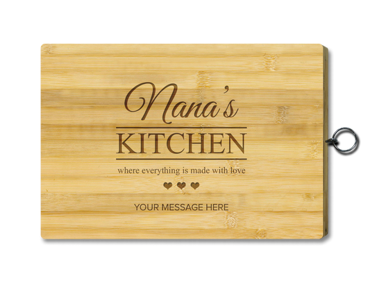 Personalised Chopping Board - engraved with Made with Love design