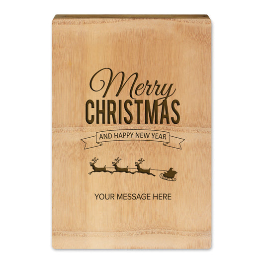 Merry christmas design - Engraved on Cutting board