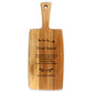 Personalized Cheese Board with Santa design engraved