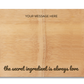 Engraved Cutting Board - with Design Ingredients Premium