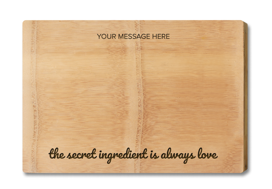Engraved Cutting Board - with Design Ingredients Premium