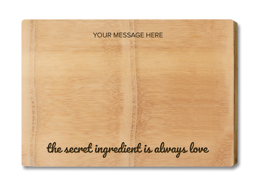 Engraved Cutting Board - with Design Ingredients Premium