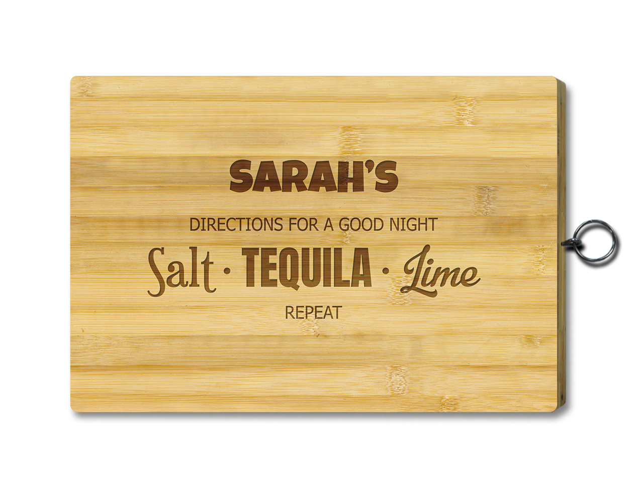Chopping Board - engraved with Tequila Recipe design