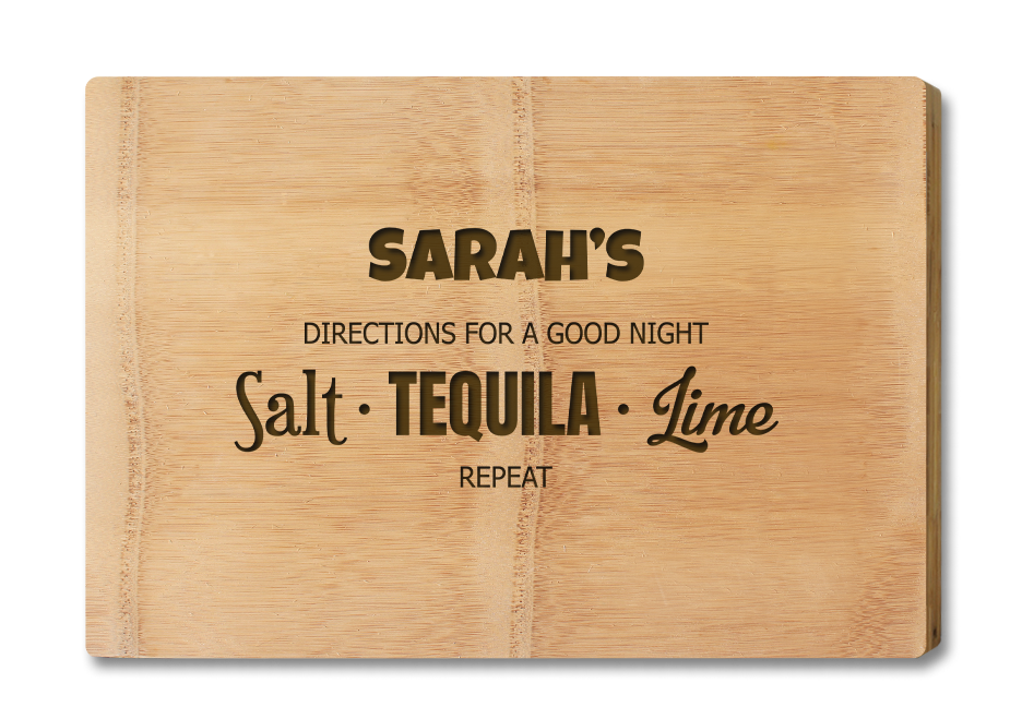 Engraved Cheese Board - with Design Tequila Premium