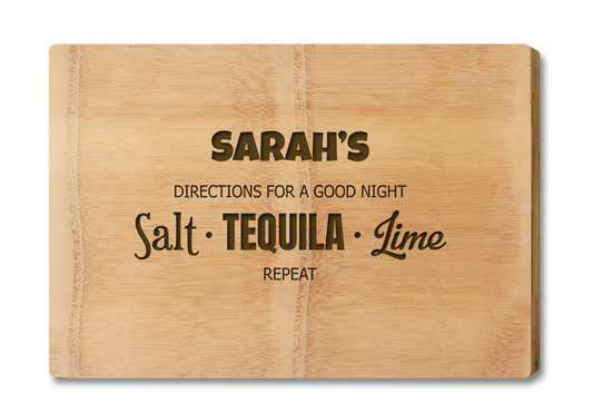 Engraved Cheese Board - with Design Tequila Premium