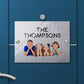 Customised Family Address Plaque on front door