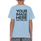 Light Blue Kid's T-Shirt - customisable with photo on back