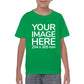 Custom Green Kid's T-Shirt - personalised with photo on front