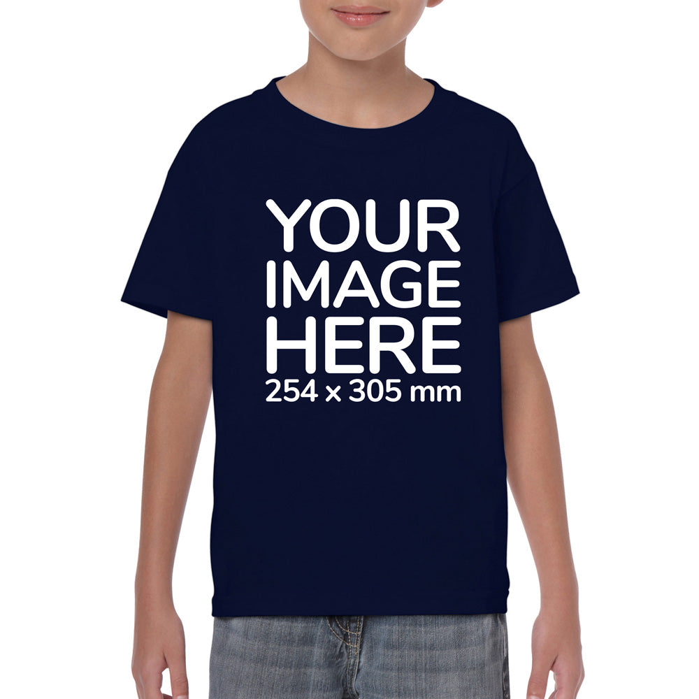 Custom Navy Blue Kid's T-Shirt - custom t shirts youth