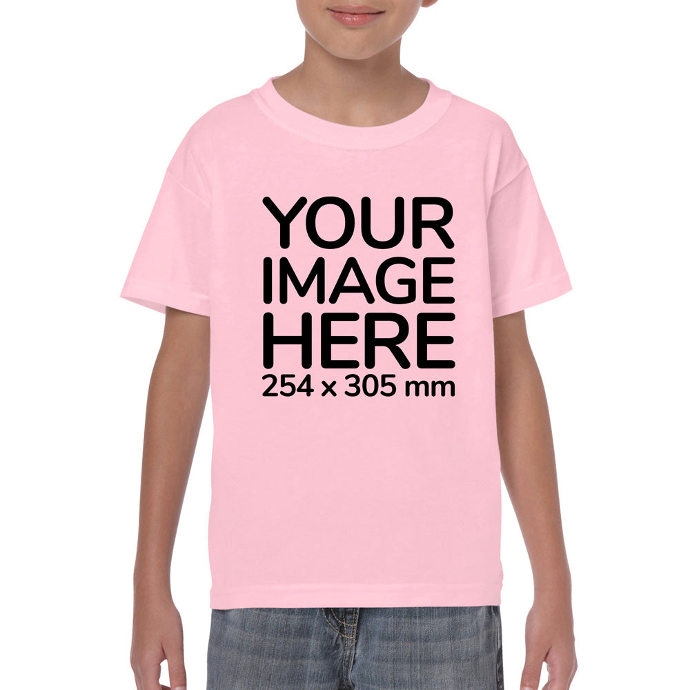 Custom Pink Kid's T-Shirt - customisable with photo on front