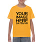 Custom Yellow Kid's T-Shirt - personalised with photo on front