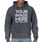Gray Hoodie customised with image on the front