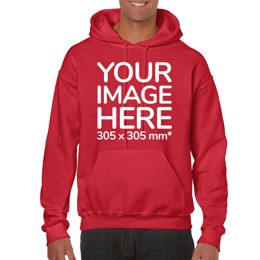 Red Hoodie customised with image on the front