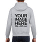 Gray Children Hoodies - with image area on back