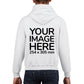 White Kids Hoodies - with image area on back