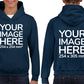 Dark Blue Kids Hoodies - with image area on front and back