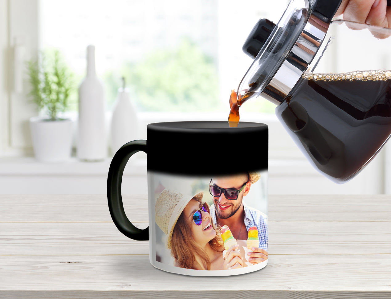 Custom Magic Mug - magically changing colour when pouring in hot drink