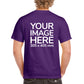 Purple Men's T-Shirt - customised with image on back