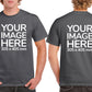 Gray Men's T-Shirt - customised with image on front and back